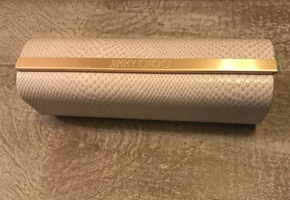 Jimmy Choo Sunglasses Faux Snakeskin Magnetic Case • Gold  display picture 2