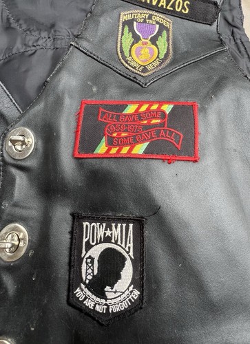 Leather Concealed carry Vest Guide Gear Mens size XXL Motorcycle biker Patches - Picture 10 of 20