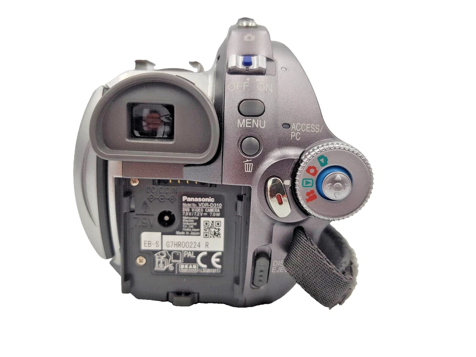 Panasonic VDR-D310 DVD Palmcorder Digital Video Camcorder Camera DVD-RW DVD-RAM - Image 4 of 4