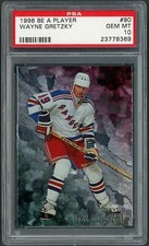 1998-99 Be A Player #90 Wayne Gretzsky NY Rangers NHL Hockey - PSA 9 MINT