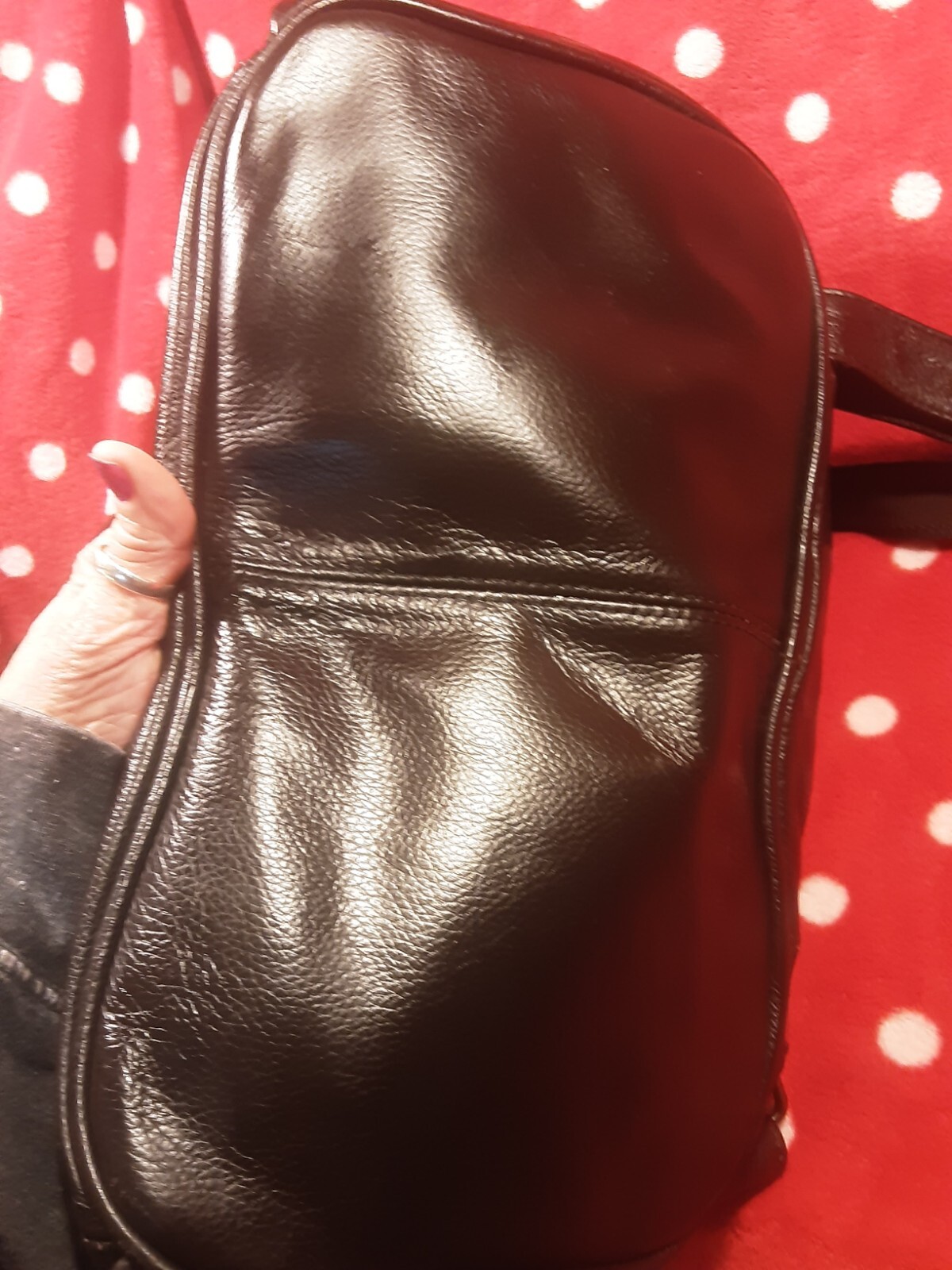 Ameri Leather Mens Large  Backpack Luggage  Dark … - image 4