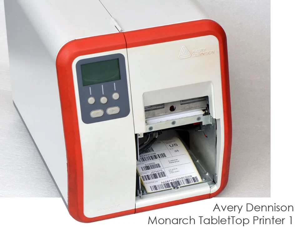 Avery Dennison Monarch Piano Tavolo Stampante 1 ADTP1 Etichette Barcodeprinter - Immagine 3 di 4