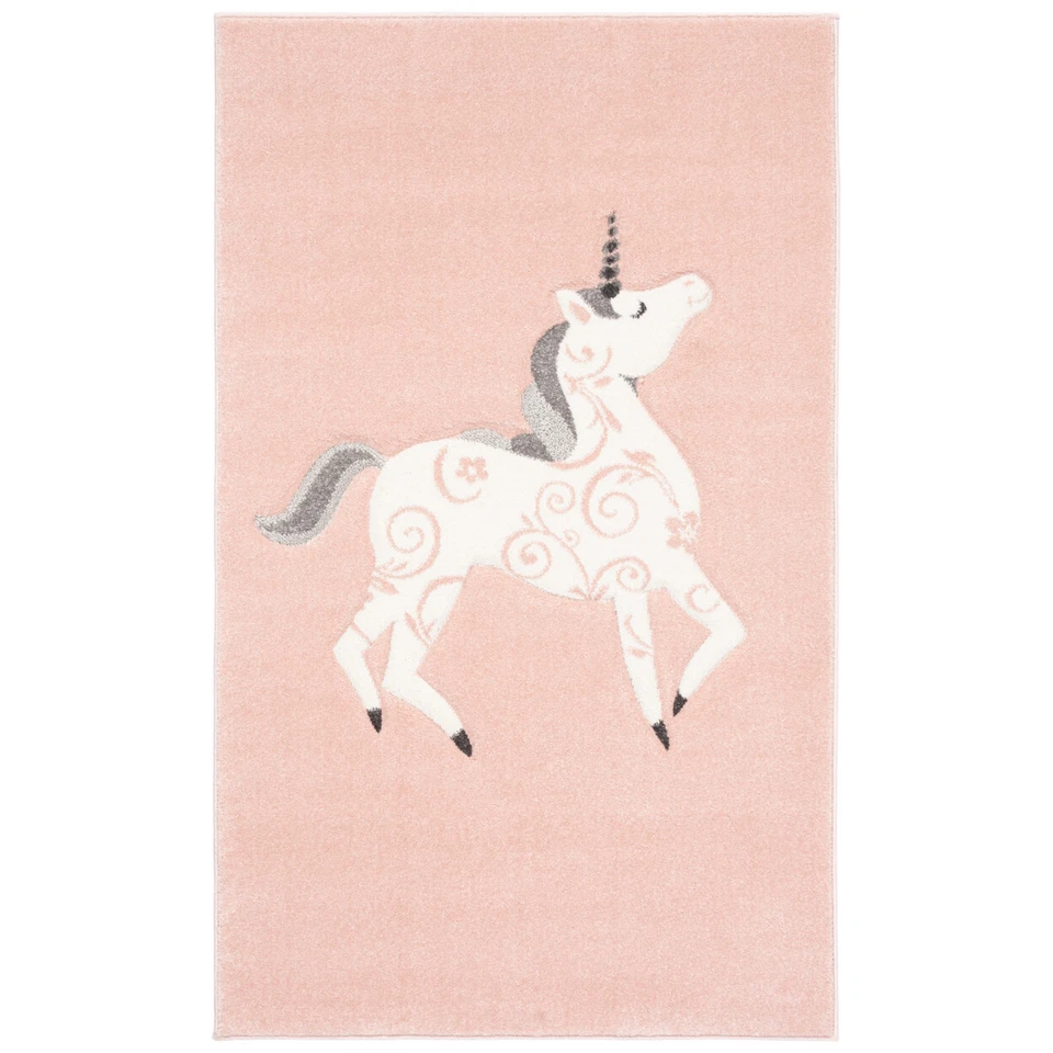 SAFAVIEH Carousel Kids Collection CRK163P Pink/Ivory Rug - Image 3 of 4