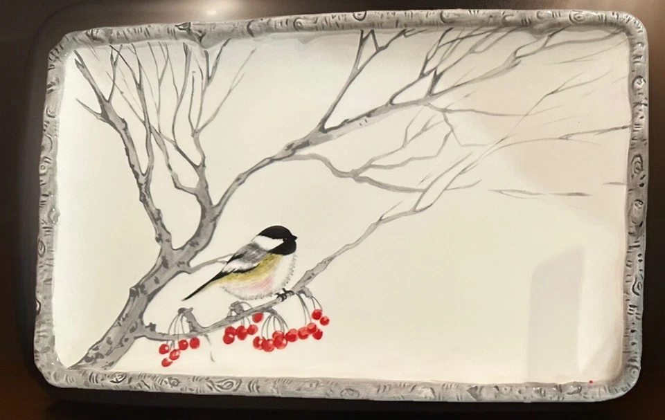 Kate Williams Global Design Collections, garbanzo de invierno con plato de bayas rojas Foto 3 de 4