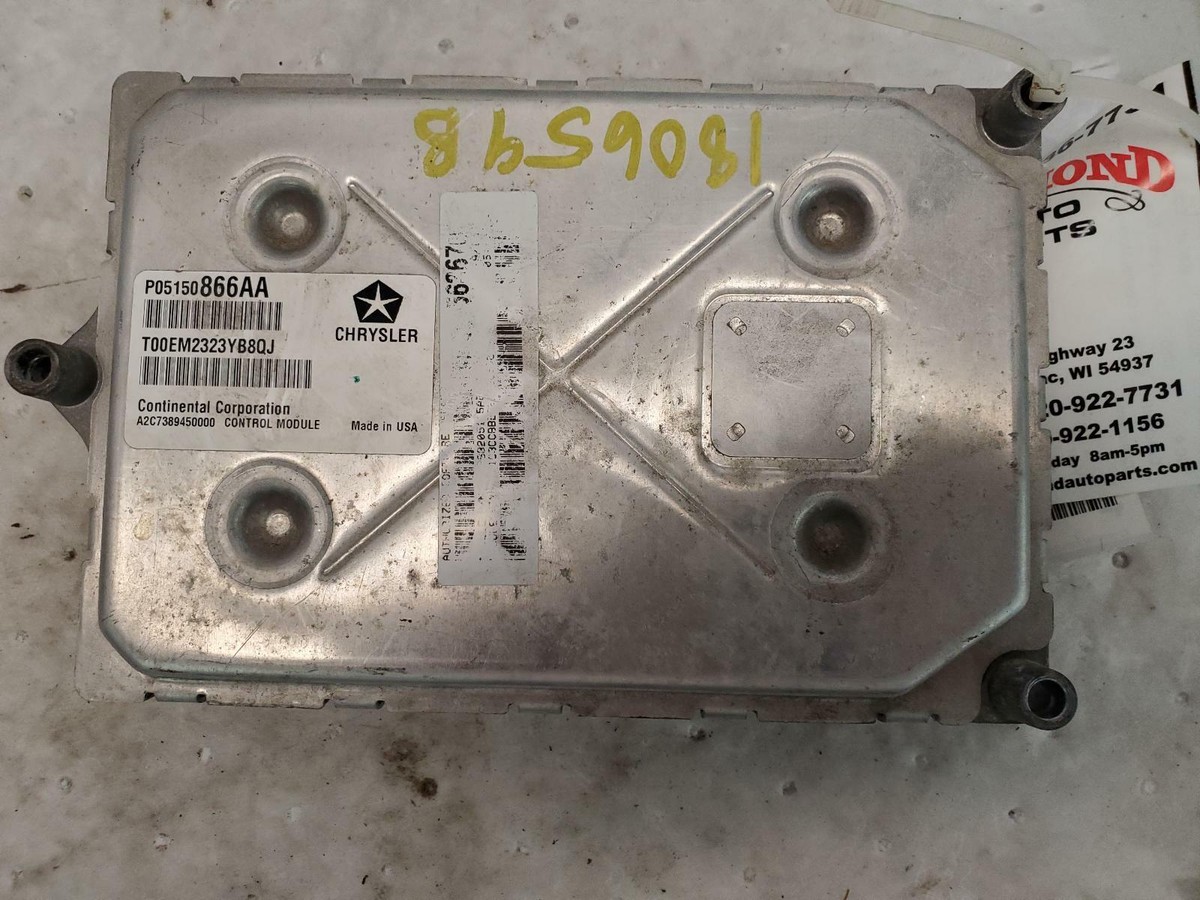 CHRYSLER 200 Engine Brain Box Electronic Control Module; 2.4L, (AT