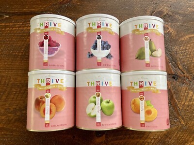 Thrive Life Freeze Dried Fruit Variety Berries Pears Apples Apricots #10 Lot