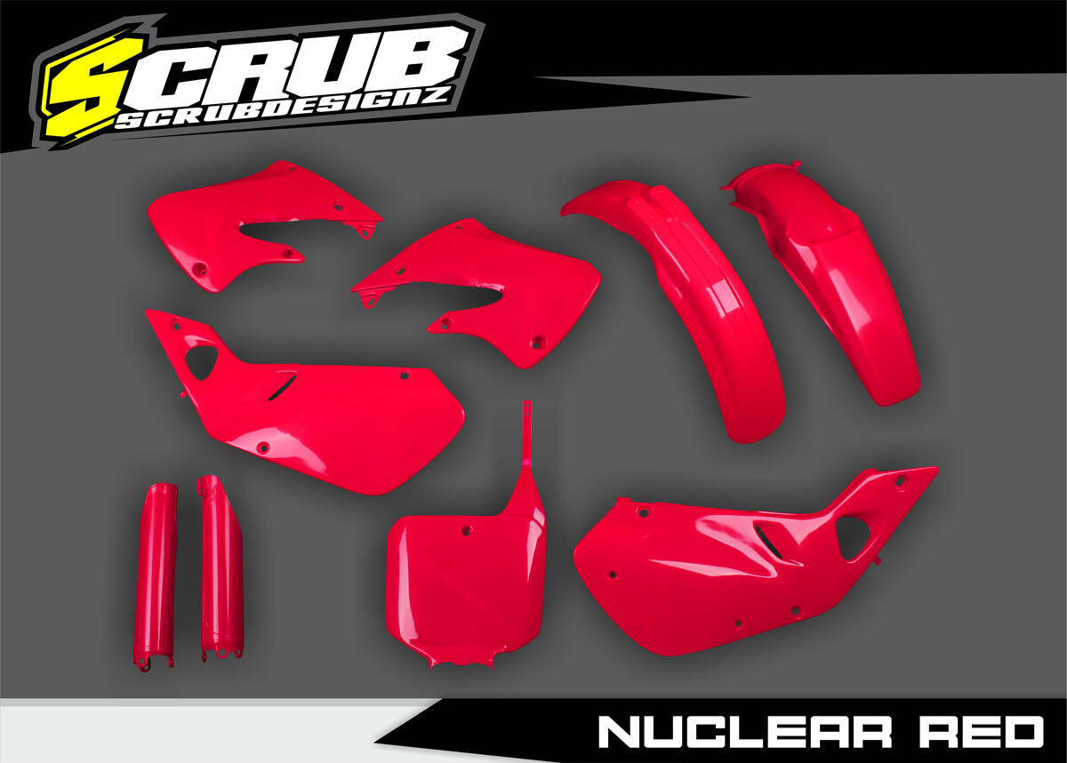 Honda CR125R 1998-1999 CR250R 1997-1999 Nuclear Red UFO Plastics