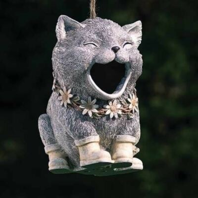 Roman -Cat Bird House - Pudgy Pals   18376