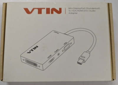 Thunderbolt Mini Display Port 4-1, HDMI DVI VGA Adapter for Apple iMac/laptop
