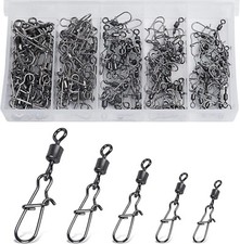 Duo Lock Snap Links Swivels Quick Change Rig Carp Fishing Tackle Size 18mm-30mm