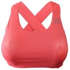 Clinch Gear Multi-Sport Racerback Sports Bra - Coral Pink - Yoga Fitness Running