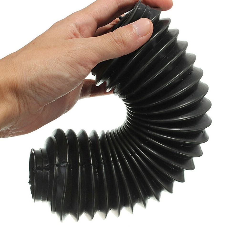 1 Pair Black Motorcycle Fork Rubber Gaiters Boots Gaitor For CQR