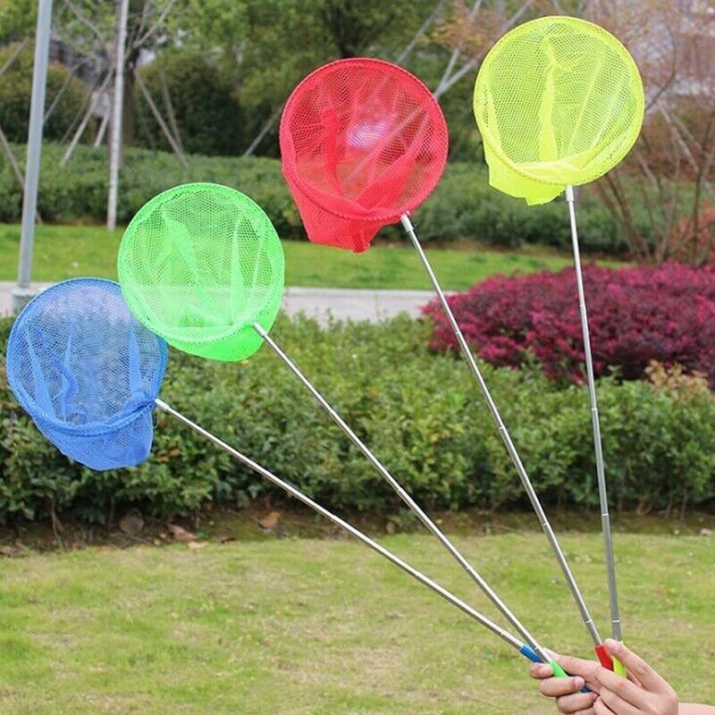 HAMKU – Lot De 4 épuisettes Pour Enfants, Filets De Pêche Et à Papillons, Couleurs Vives