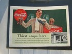 Vintage 1939 Coca Cola Magazine Print Ad "Thirst Stops Here" — photo 1