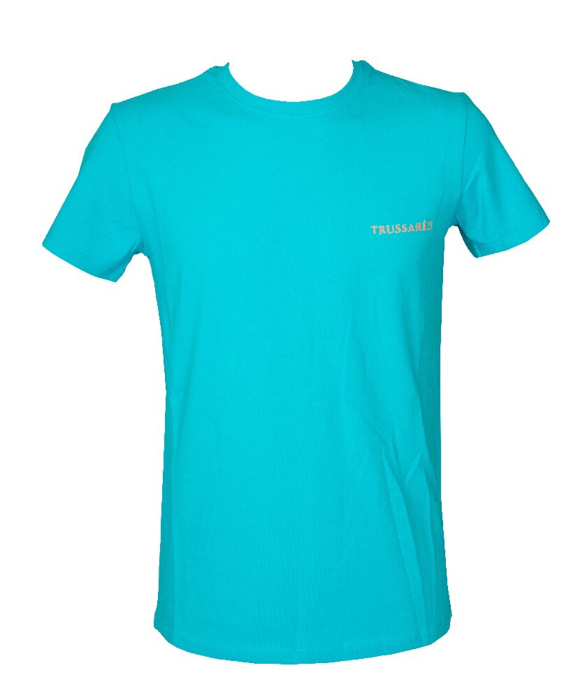 TRUSSARDI T-Shirt Uomo Manica Corta Girocollo con Logo