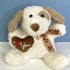 Dan Dee Valentine's Day I LOVEY YOU Heart Puppy Dog 11" Plush Stuffed Animal Toy