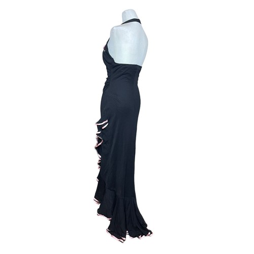 Rampage Maxi Dress Women Medium Halter Fairy Pinup Whimsygoth Y2K Dark Romantic - Picture 5 of 13