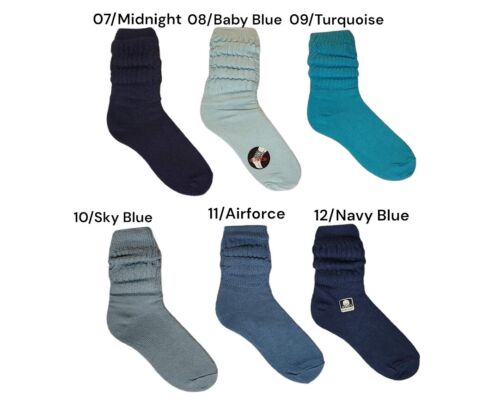 Slouch Socks Womans 9-11 Athletic Scrunch, 40 Colors Free Shipping Buy 3 or More - Picture 30 of 97