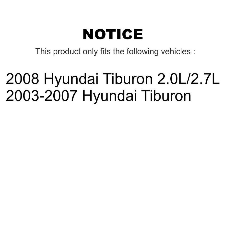 PowerStop Rotor Kit | 2004–2006 Hyundai Tiburon (SC163) main image 0