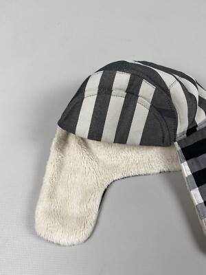 Burberry children ushanka nova check trapper hat size 44 | eBay