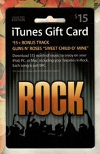 ITUNES Rock Music 2006 Gift Card 0 - NO VALUE