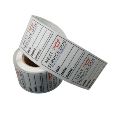 #ad #ad 200pcs Oil Change Stickers Next Service Due Reminder Roll Car Window Sheet Label $14.61