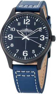 Thunderbirds Air Craft Flieger Herren Armbanduhr, klassisch Blau Schwarz