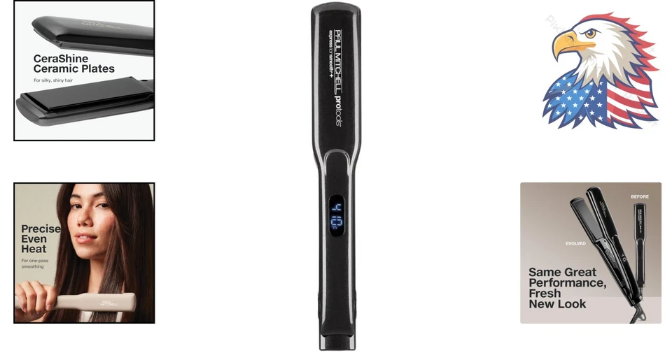 Versátil Plancha Suave + 1.25" - Temperatura Ajustable y Características de Apagado Seguro Foto 2 de 4