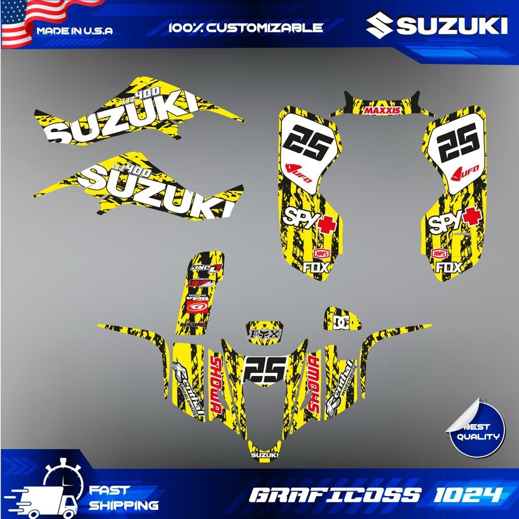 Graphics Kit SUZUKI LTZ400 (2003-2008) ATV Stickers and Decals | eBay