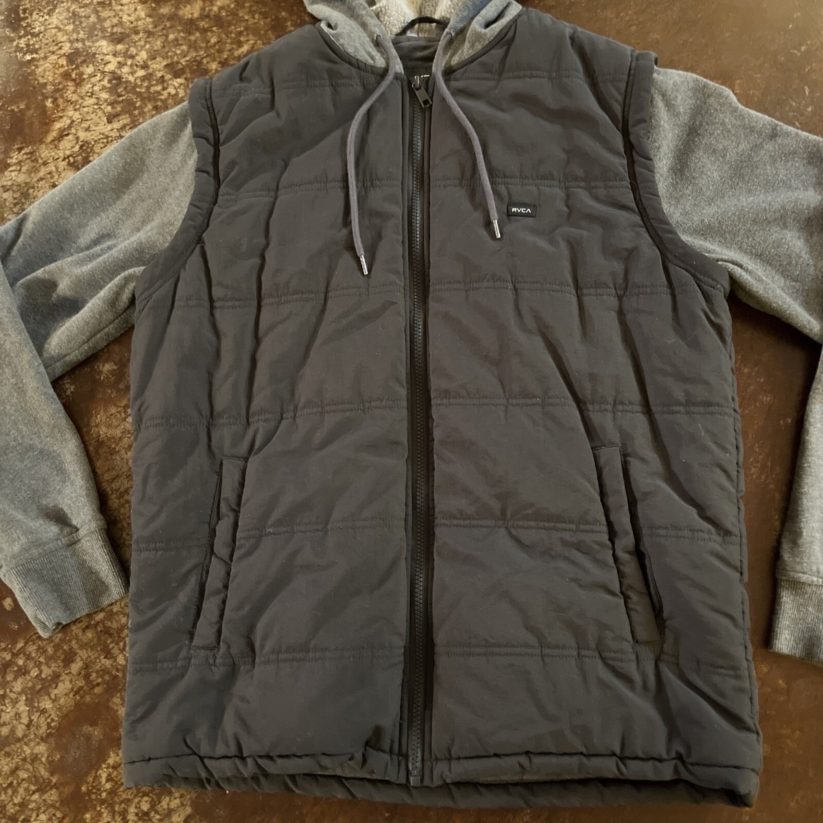 みつみつ RVCA VISOR HOODED PUFFER JACKET Balance - Puffer Jacket for Men | RVCA