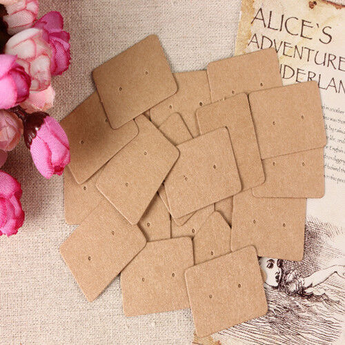 500X Jewelry Earring Ear Studs Hanging Display Holder Hang Cards 2.5cmx3.5cm