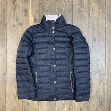 Nautica Puffer Jacket Full Zip Sports Outdoor Coat, Navy, Womens Medium