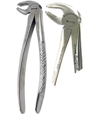  GERMEN STAINLESS DENTAL TOOTH LOWER MOLARS EXTRACTING EXTRACTION FORCEPS #MD4