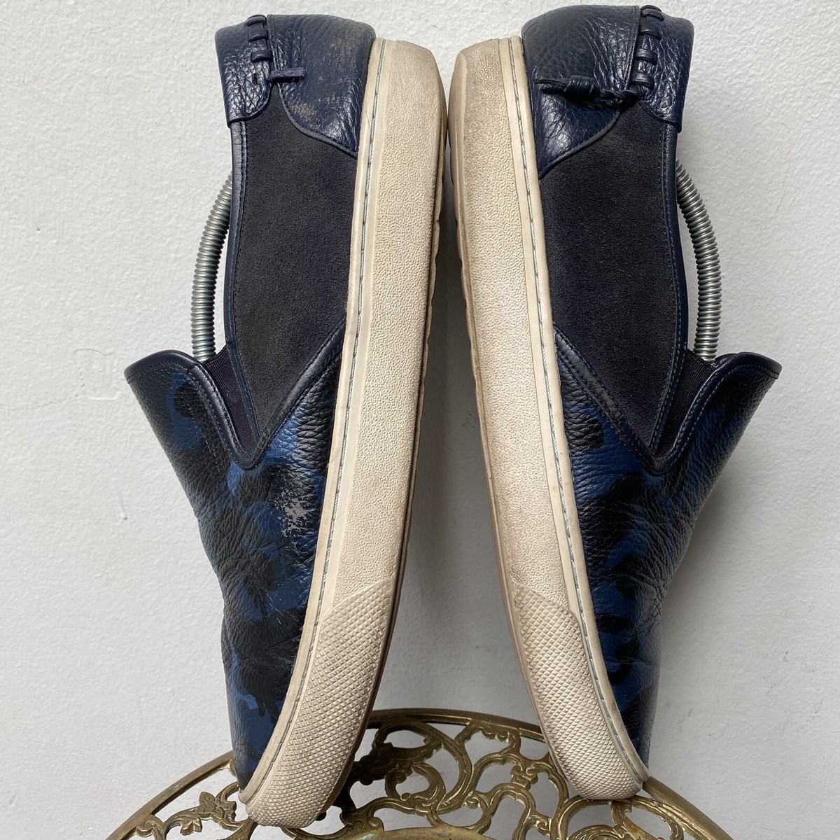 Coach Leather Camo Slip On Sneakers 11.5 wide Coach Outlet Clip Low Top Sneaker In Signature Canvas With  main image 2