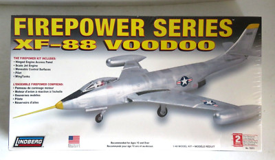 NEW XF-88 1:48 VooDoo Firepower Series  #75311 Lindberg Model Kit, U.S.A. NOS