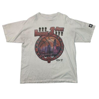 Vintage Starter Chicago Bulls 1998 NBA Finals 3-Peat T Shirt Mens
