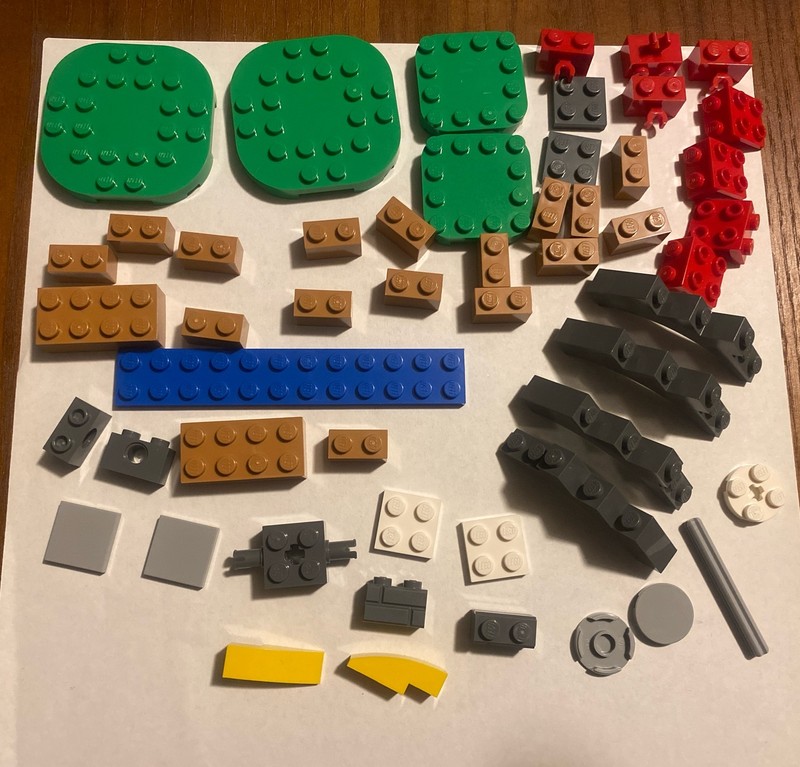 LEGO Lot Of 52 Pieces Of Random Colors And Sizes