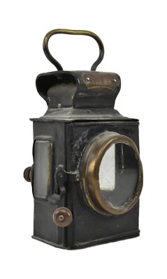 VINTAGE ANTIKE FRÜHE POWELL & HAMMER SCHEINWERFER LAMPE