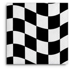 CEG Paper Beverage Napkins, Black & White Check - 2 Packs (650944)