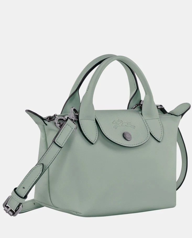 LONGCHAMP Le Pliage Xtra XS Handbag Pale Blue Orig. $520 NEW - Image 2 of 4