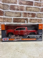 2019 GMC SIERRA 1500 SLT CREW CAB PICKUP RED 1/24 DIECAST BY MOTORMAX