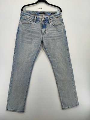 Mavi Jeans Men s Marcus Slim Straight Leg Light Blue Supermove Jeans Size 32x30