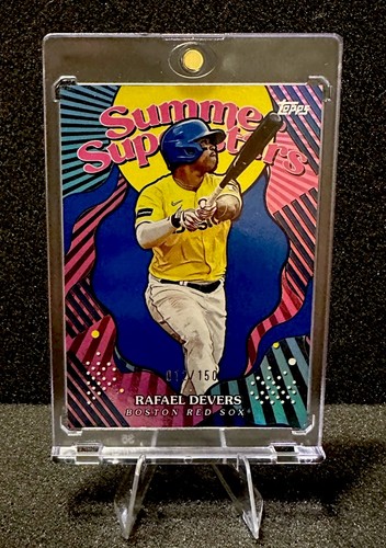 Rafael Devers 2025 Topps Baseball Summer Superstars Blue #SS-9 12/150 HD Red Sox - Picture 4 of 6