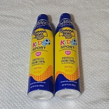 Lot Of 2 Banana Boat Kid Sport SPF 50 Sunscreen PowerStay Tech 9.5 oz 1/27 (P)
