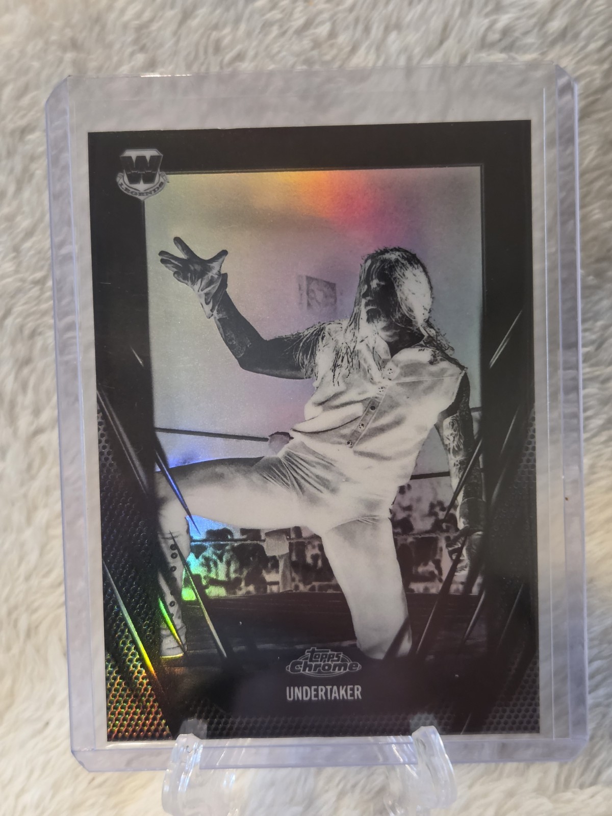 2026 Topps Chrome WWE Undertaker Negative Black & White Refractor #3