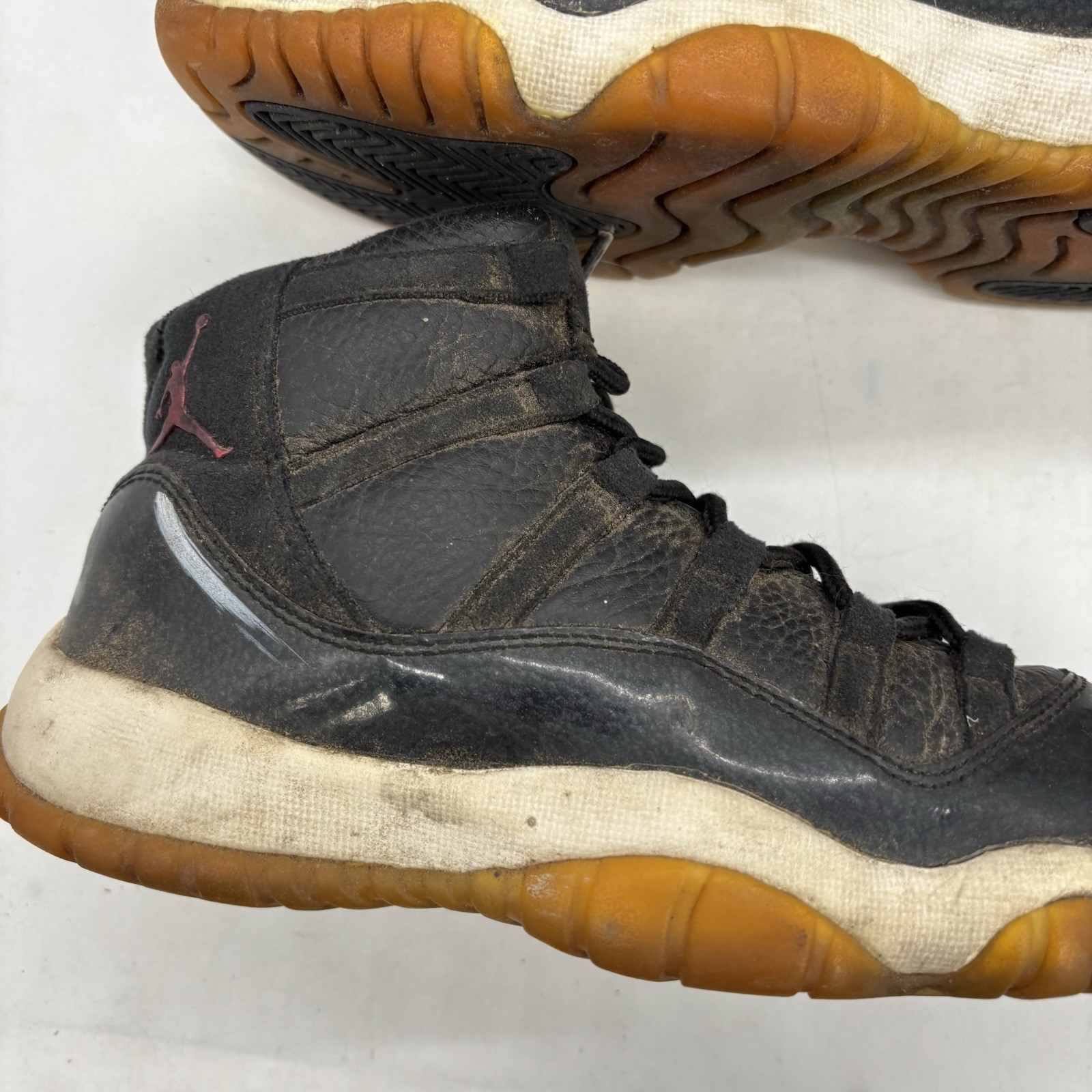 Air Jordan 11 Retro Kids Size 4.5 Y Womens 6 72-10 Nike Black White 378038-002 thumbnail 6