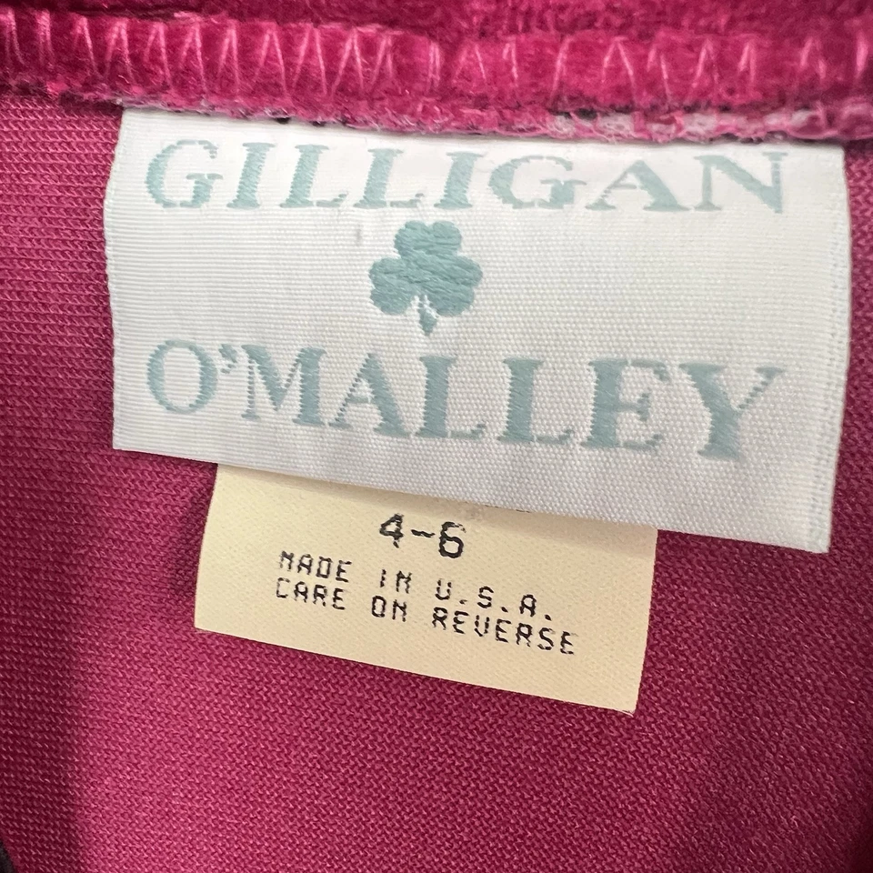 Camisón Largo Gilligan O'Malley XS Rosa Terciopelo Bordado Romántico Foto 3 de 4