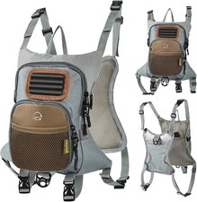 Fly Fishing Chest Pack Waterproof Fishing Tackle Backpack Lightweight Chest Pack