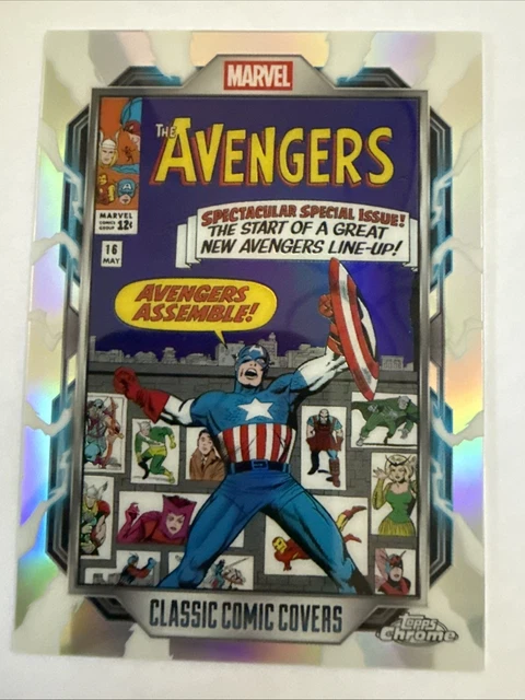 The Avengers 16 2026 Topps Chrome Marvel Classic Comic Covers Case Hit SSP CC-06