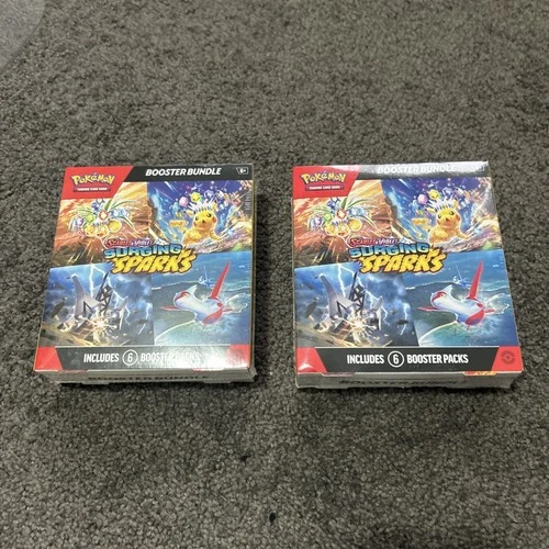 2 x Pokémon TCG: Scarlet & Violet Surging Sparks Booster Bundle NEW & Sealed